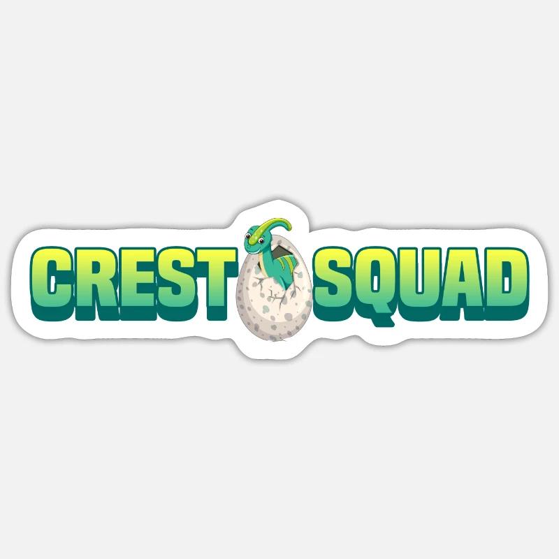 Dinosaure - Sticker taille S (10 x 10 cm) - blanc mat