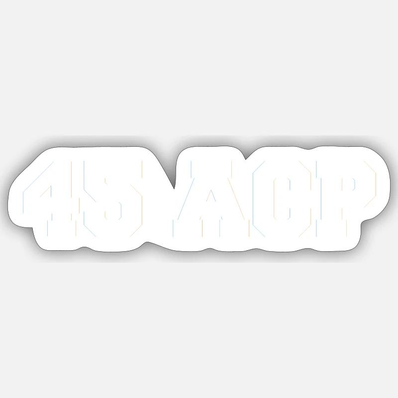 Just 45ACP white - Sticker Größe S (10 x 10 cm) - Mattweiß