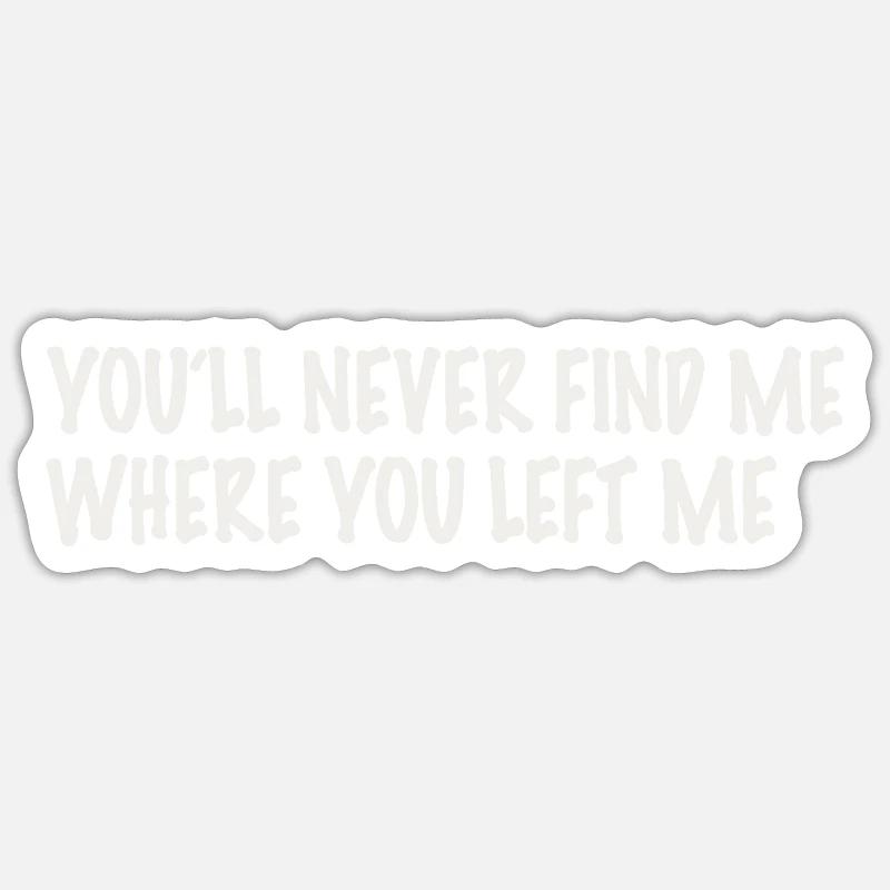 Vous ne ... - Sticker taille S (10 x 10 cm) - blanc mat