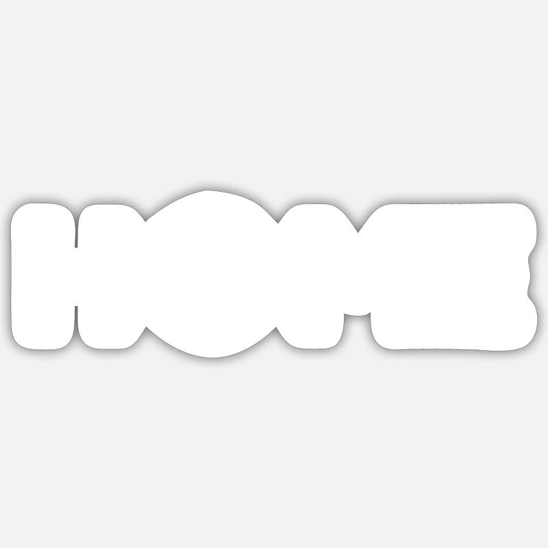 Atelier, studio, studio - Sticker taille S (10 x 10 cm) - blanc mat