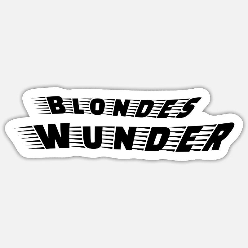 Miracle blond - Sticker taille S (10 x 10 cm) - blanc mat