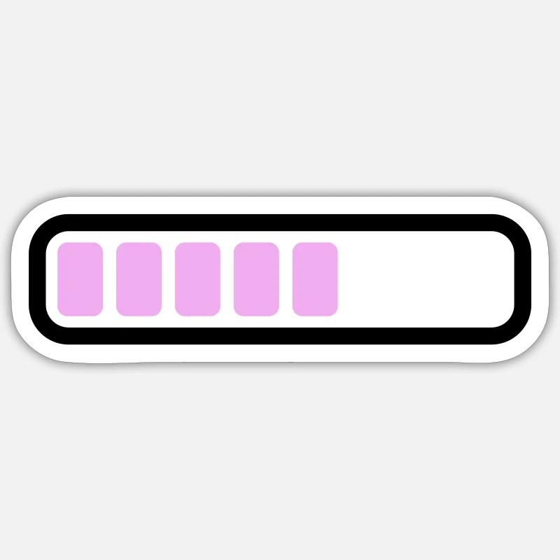 Akku Batterie loading Sticker Größe S (10 x 10 cm)