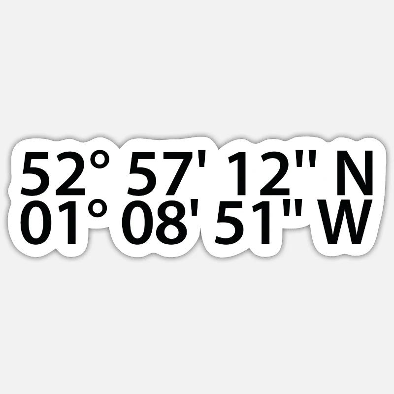 Nottingham coordinates Sticker size S (10 x 10 cm)