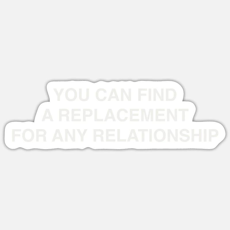 Relationship - Sticker size S (10 x 10 cm) - white matte
