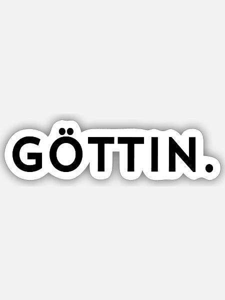 Göttin - Sticker Größe S (10 x 10 cm) - Mattweiß