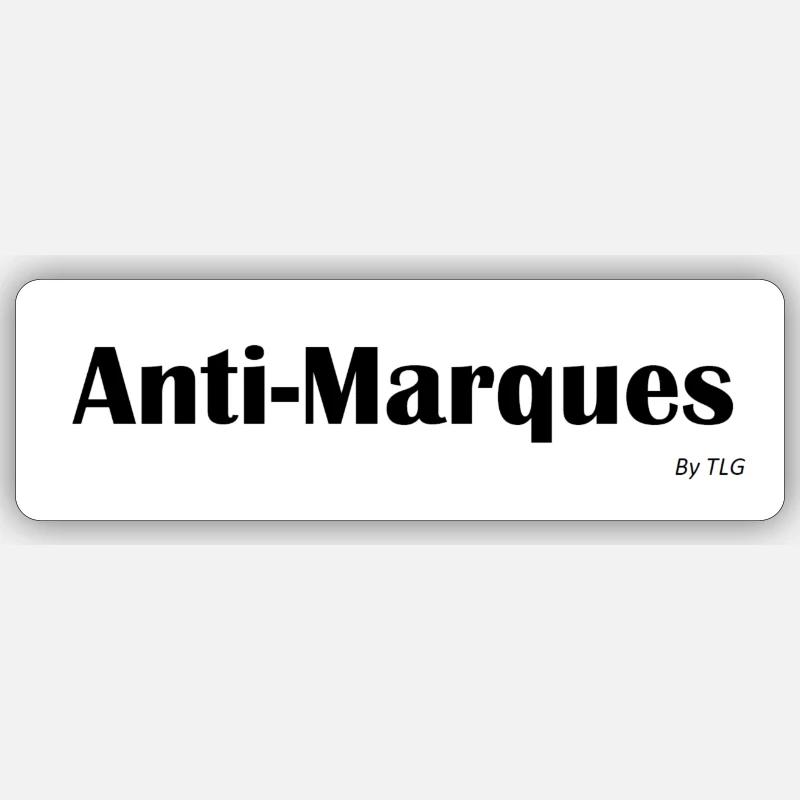 Anti-marques - Sticker taille S (10 x 10 cm) - blanc mat