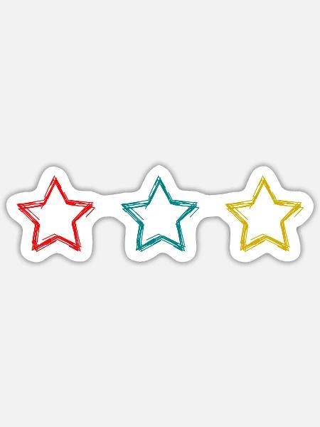 VIELEN DANK. GELIEBTE. MEISTER. DANKE, HERRIN. STERN - Sticker Größe S (10 x 10 cm) - Mattweiß