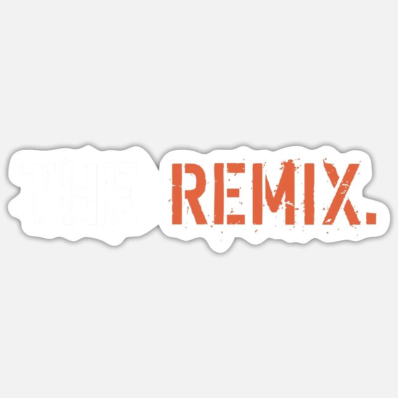 The Remix - Sticker taille S (10 x 10 cm) - blanc mat