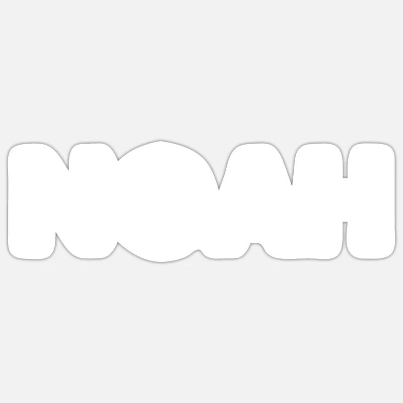 Noah - Sticker Größe S (10 x 10 cm) - Mattweiß