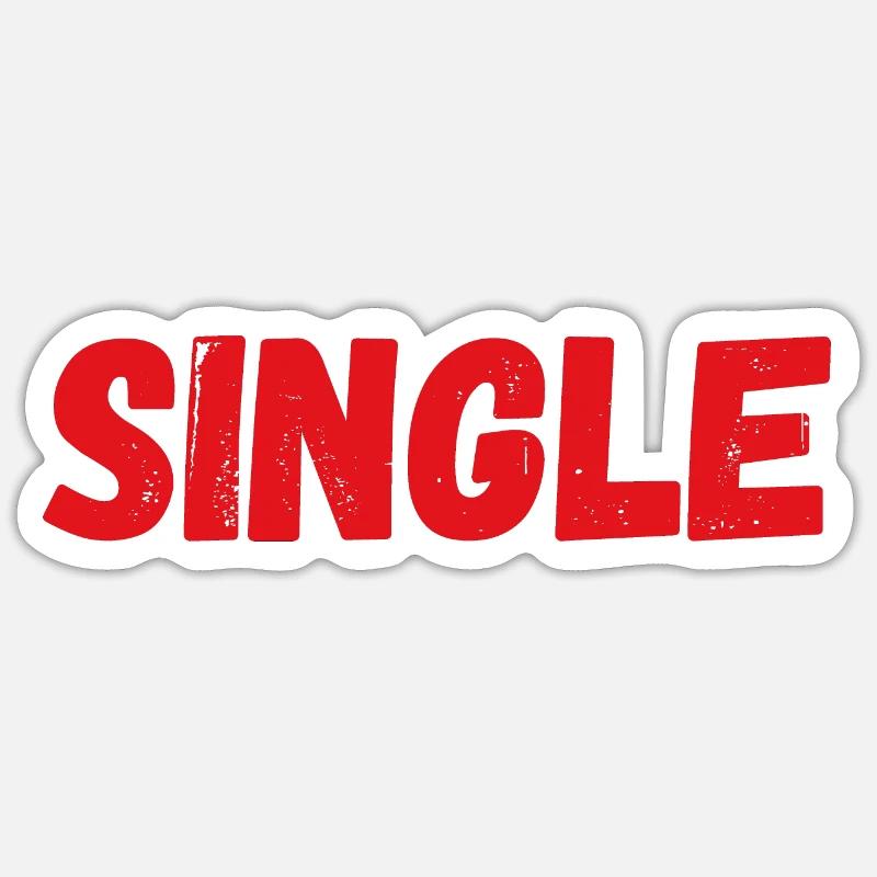 Single - Sticker Größe S (10 x 10 cm) - Mattweiß