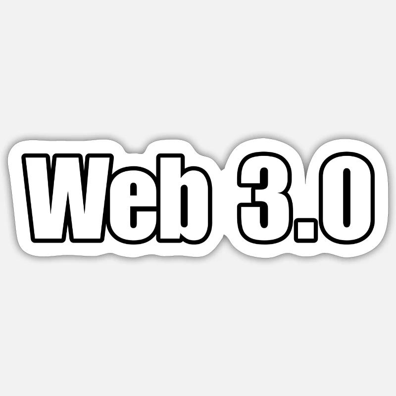 Web 3.0, Finanzen, Krypto-Handel, Tech-Addict Sticker Größe S (10 x 10 cm)