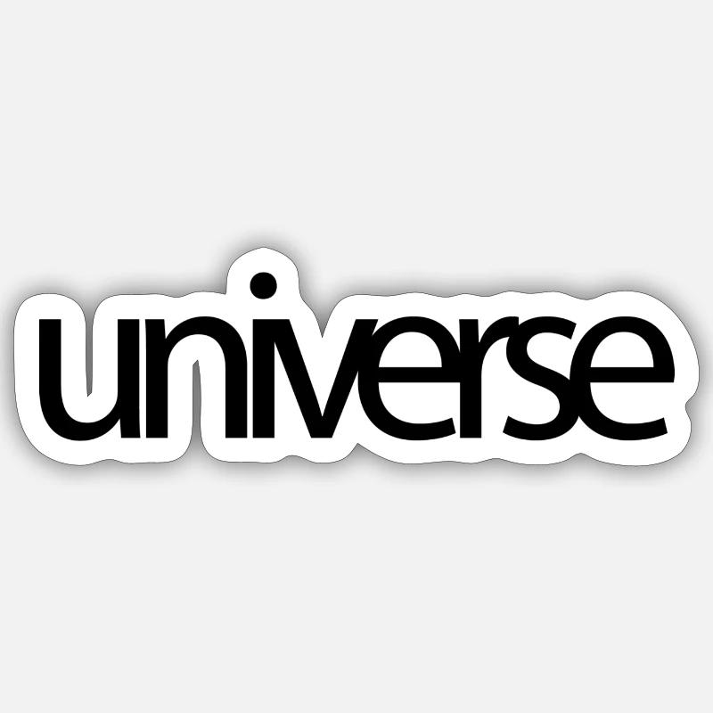 Phrases de l’univers - Sticker taille S (10 x 10 cm) - blanc mat