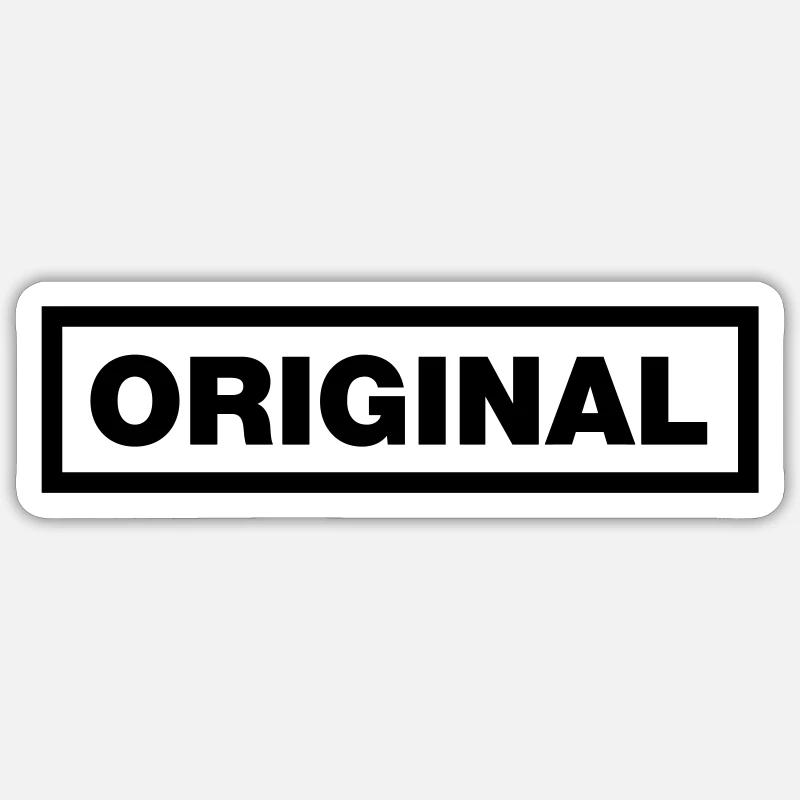 Le vrai original Sticker taille S (10 x 10 cm)