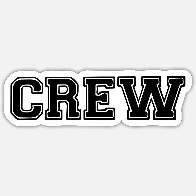 équipage - Sticker taille S (10 x 10 cm) - blanc mat