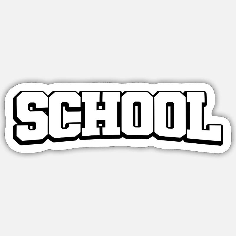 École - Le design de l’école dans le design du lycée Sticker taille S (10 x 10 cm)