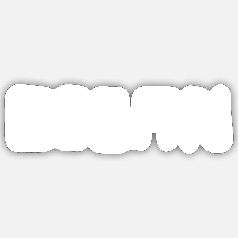 OCÉAN 1 - Sticker taille S (10 x 10 cm) - blanc mat