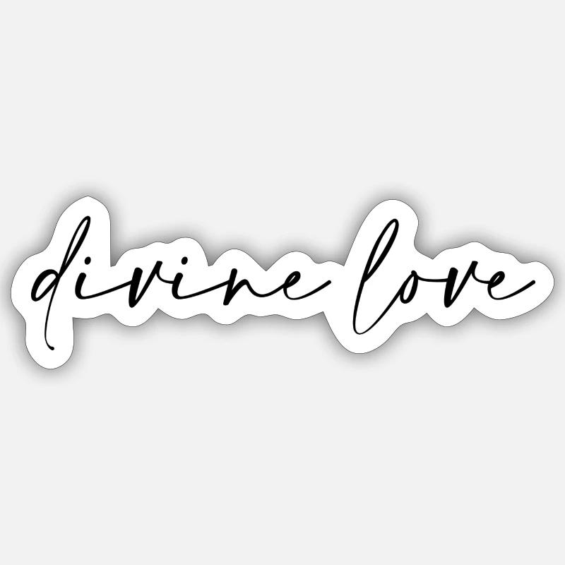 Amour Divin Sticker taille S (10 x 10 cm)