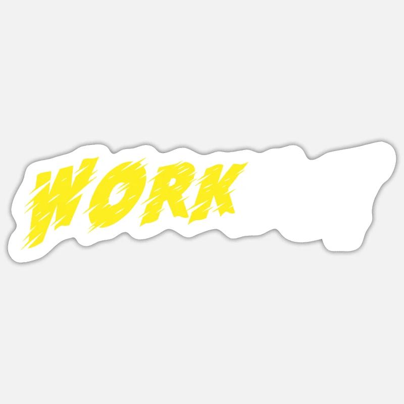 Entraînement - Sticker taille S (10 x 10 cm) - blanc mat