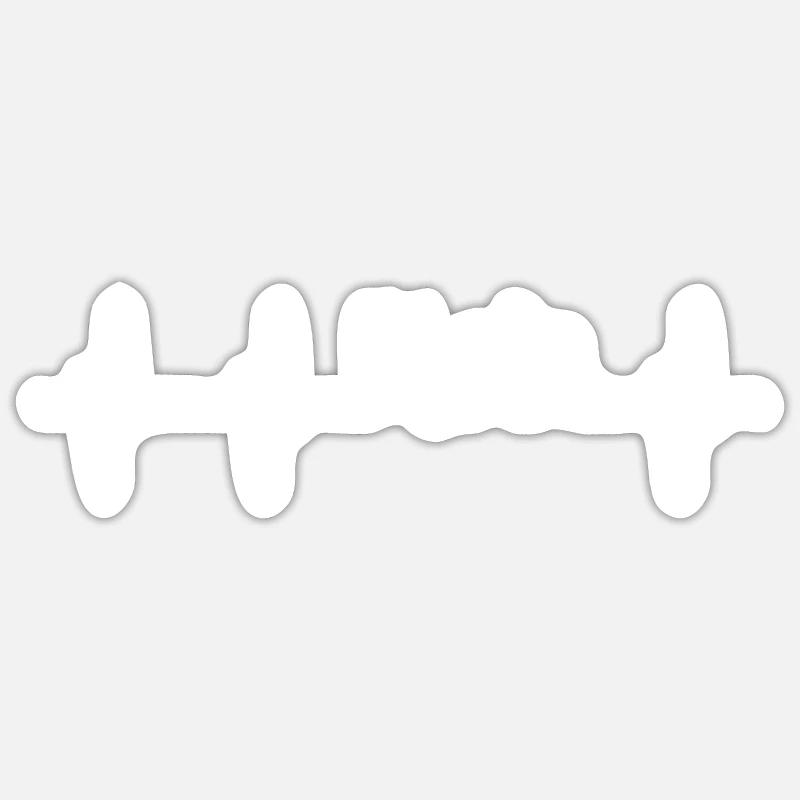 Moin - Sticker Größe S (10 x 10 cm) - Mattweiß