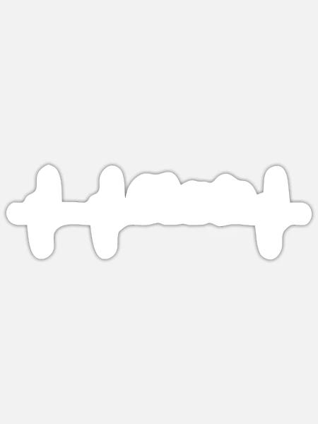Chemie - Sticker Größe S (10 x 10 cm) - Mattweiß
