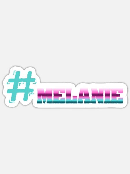 Cooler Melanie - Sticker Größe S (10 x 10 cm) - Mattweiß