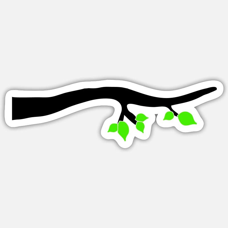 ast 1 - Sticker Größe S (10 x 10 cm) - Mattweiß