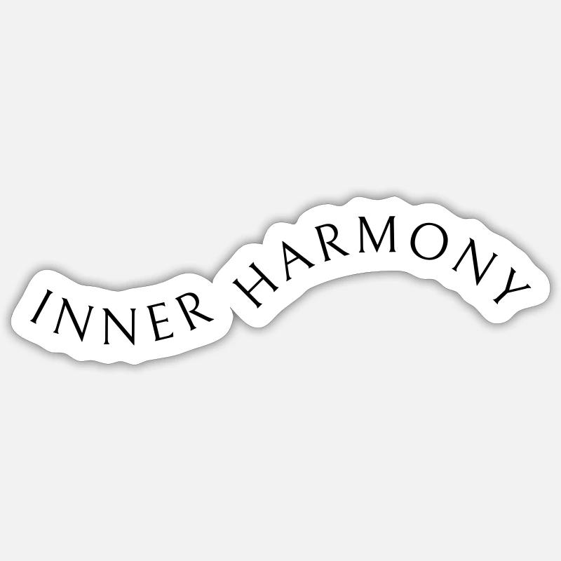 Harmonie intérieure Sticker taille S (10 x 10 cm)