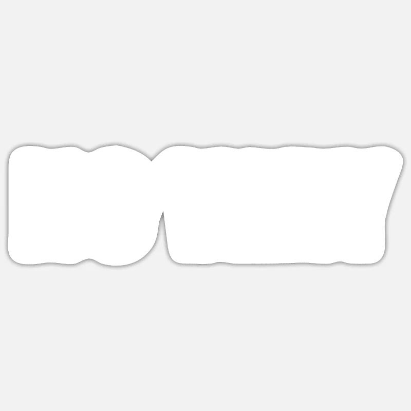 No way - Sticker taille S (10 x 10 cm) - blanc mat