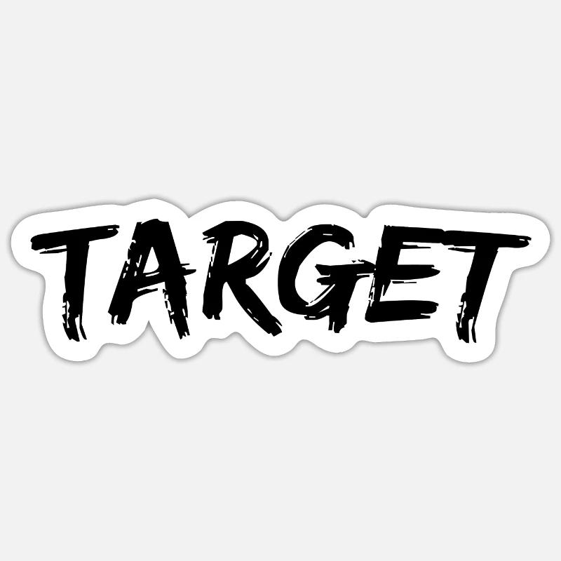 Target - Sticker size S (10 x 10 cm) - white matte