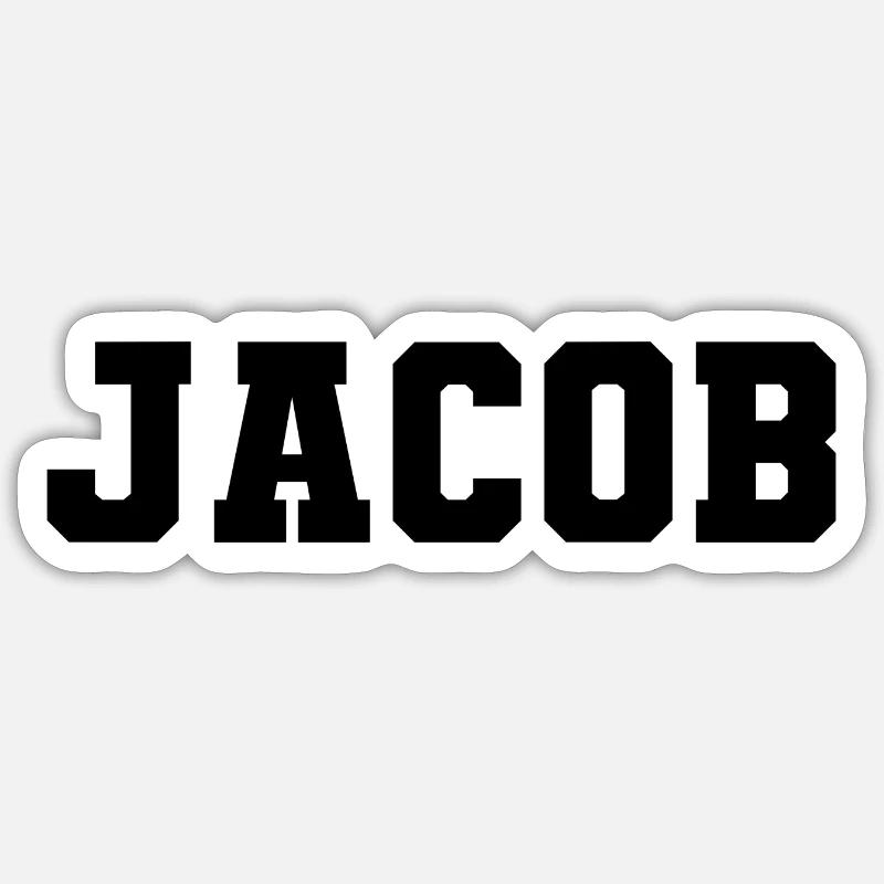 Nom - Jacob Sticker taille S (10 x 10 cm)