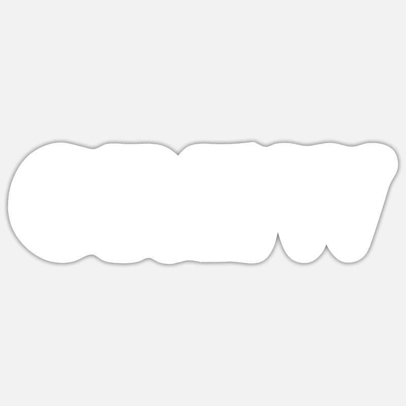 Crew - Sticker taille S (10 x 10 cm) - blanc mat