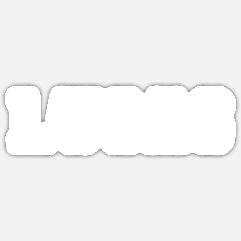 Nom - Lucas - Sticker taille S (10 x 10 cm) - blanc mat