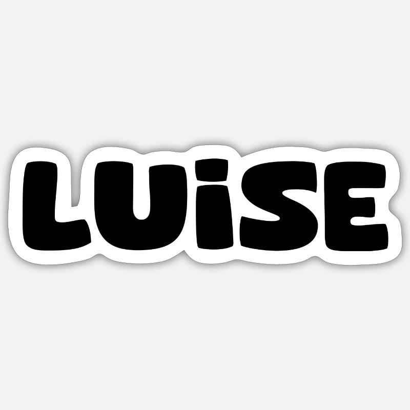 Name - Luise - Sticker Größe S (10 x 10 cm) - Mattweiß