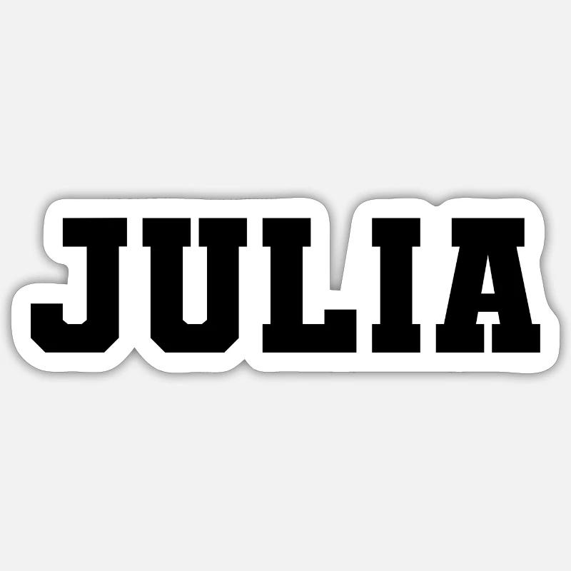Name - Julia Sticker size S (10 x 10 cm)