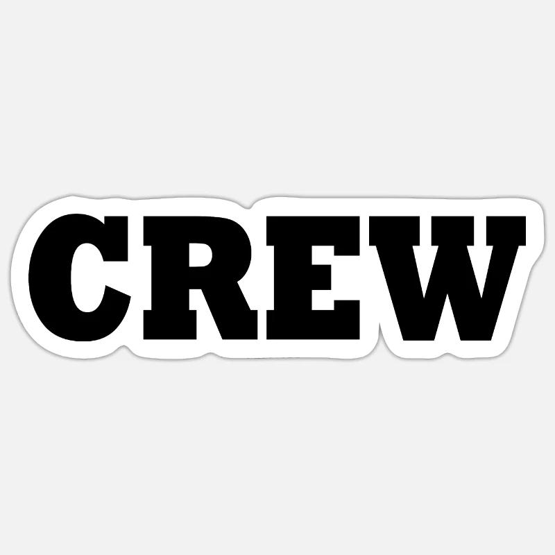 Crew - Sticker size S (10 x 10 cm) - white matte
