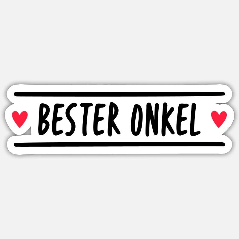 Bester Onkel Sticker Größe S (10 x 10 cm)