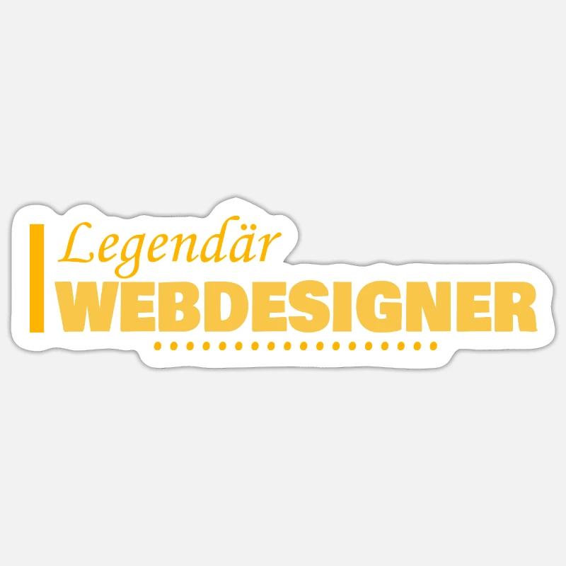 Beruf Webdesigner Sticker Größe S (10 x 10 cm)