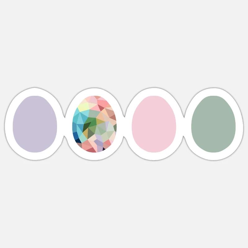 Easter egg Sticker size S (10 x 10 cm)
