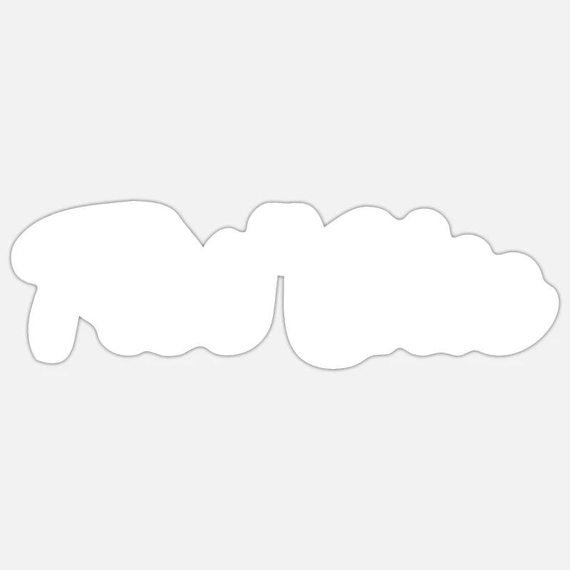 Very chic - Sticker size S (10 x 10 cm) - white matte