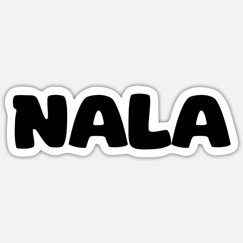 Nom - Nala - Sticker taille S (10 x 10 cm) - blanc mat