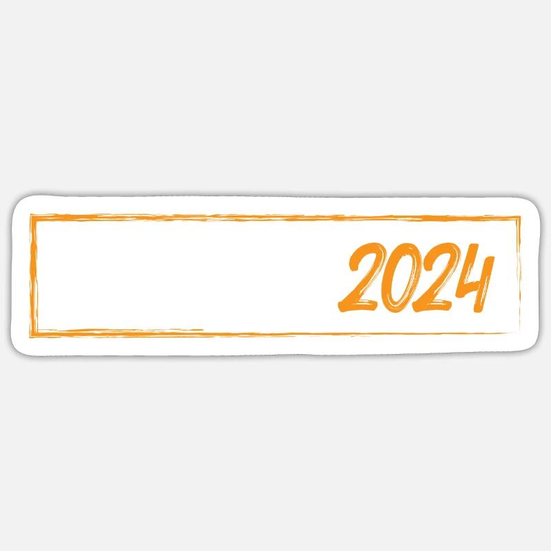Malle 2024 - Sticker taille S (10 x 10 cm) - blanc mat