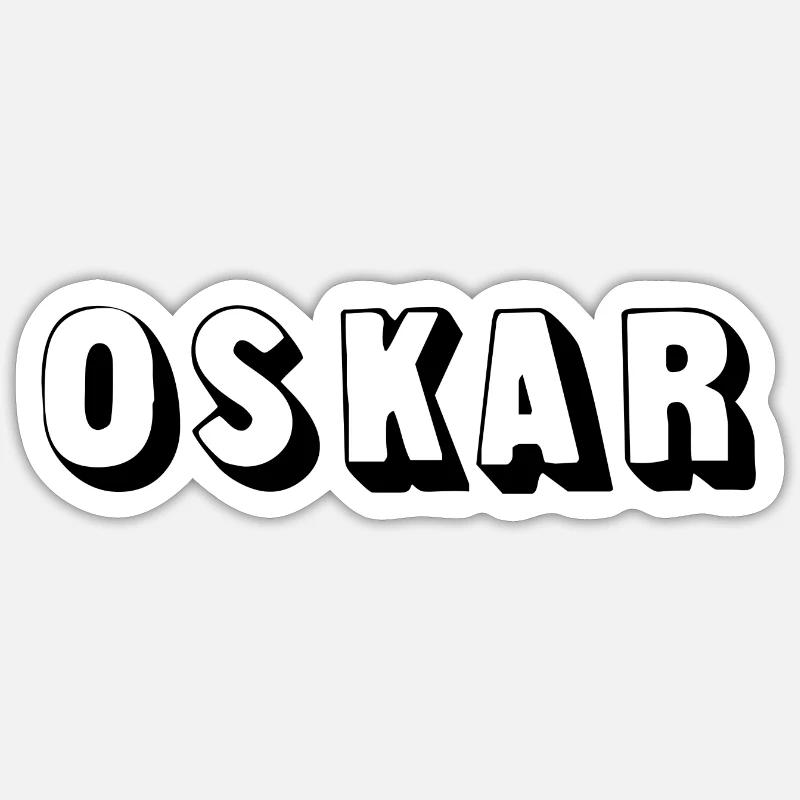 Name - Oskar Sticker Größe S (10 x 10 cm)