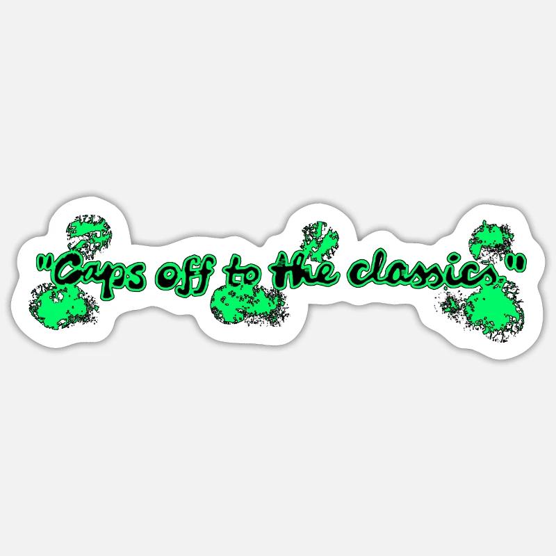 Cap sur les classiques - Sticker taille S (10 x 10 cm) - blanc mat