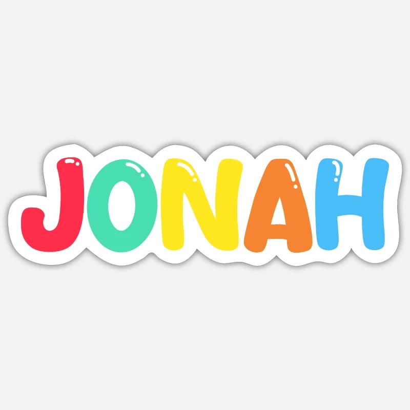 Name - Jonah Sticker size S (10 x 10 cm)