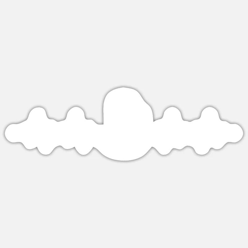 Bratwurst als Geschenk - Sticker Größe S (10 x 10 cm) - Mattweiß