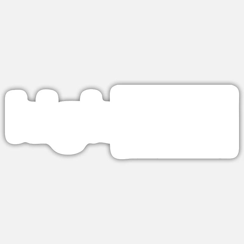 highlight - Sticker Größe S (10 x 10 cm) - Mattweiß