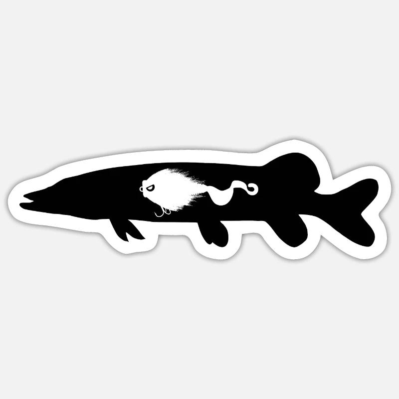 Hecht Mustache Rig Sticker Größe S (10 x 10 cm)