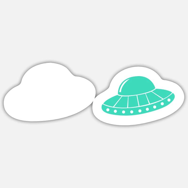 UFO 2 Sticker size S (10 x 10 cm)