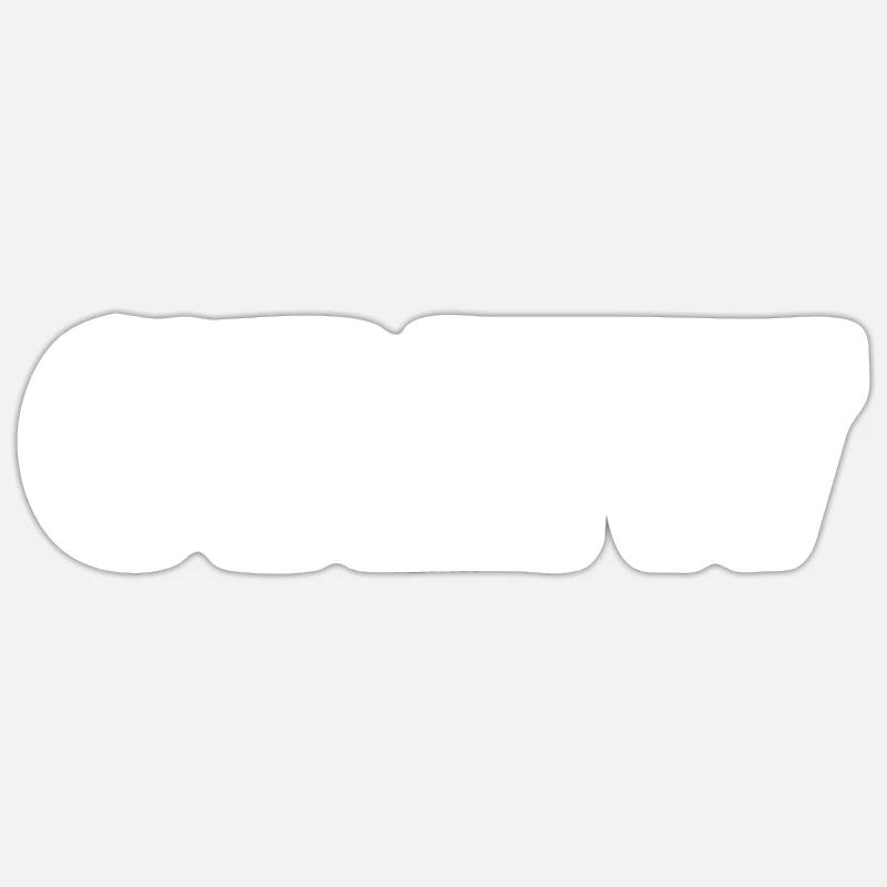 Crew - Sticker taille S (10 x 10 cm) - blanc mat