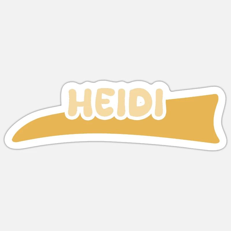 Gift for Heidi - Sticker size S (10 x 10 cm) - white matte